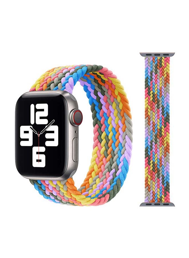 Perfii - Braided Solo Band for Apple Watch Series 1/2/3/4/5/6/SE 44/42mm Purple Pulse - Image 1