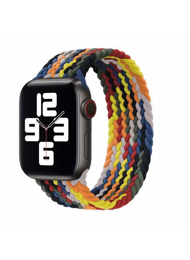Perfii - Braided Solo Band for Apple Watch Series 1/2/3/4/5/6/SE 40/38mm Multicolour - Image 1