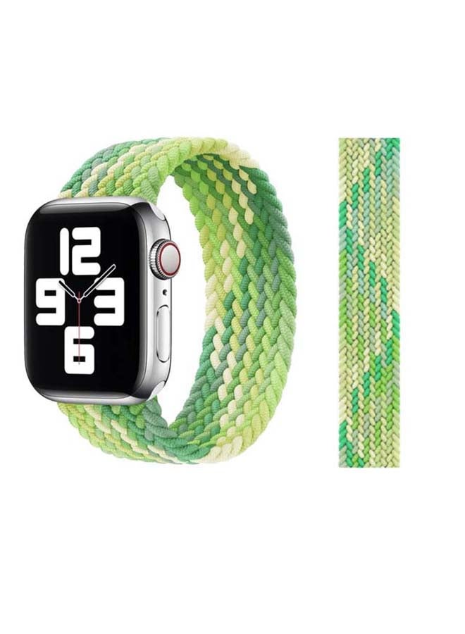 Perfii - Braided Solo Band For Apple Watch Series 6/SE/5/4/3/2/1 Neon Lime - Image 1