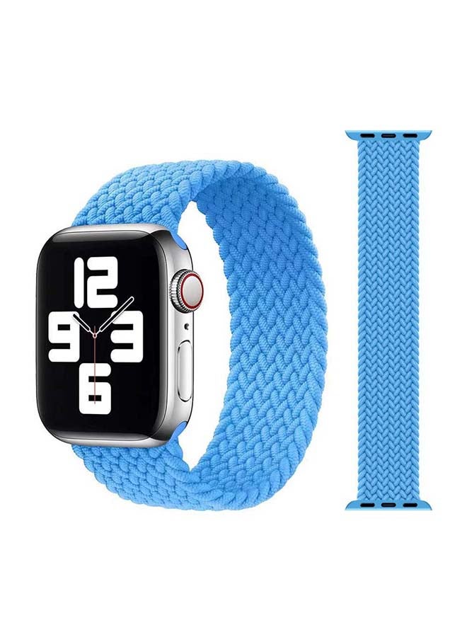 Perfii - Braided Solo Band For Apple Watch Series 6/SE/5/4/3/2/1 Sky Blue - Image 1