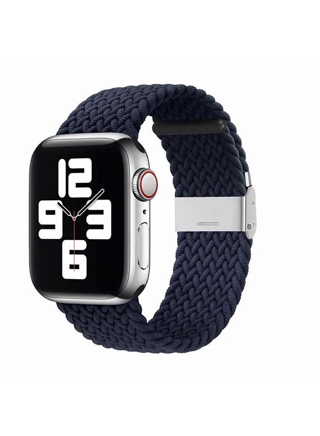 Perfii - Adjustable Braided Solo Loop Band For Apple Watch Series 6/SE/5/4/3/2/1 Charcoal - Image 1