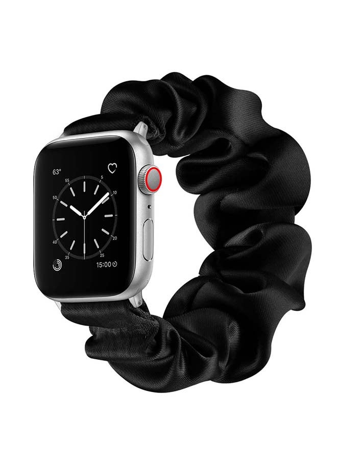 Perfii - Flexi Elastic Solo Loop Band For Apple Watch Series 6/SE/5/4/3/2/1 Black - Image 1