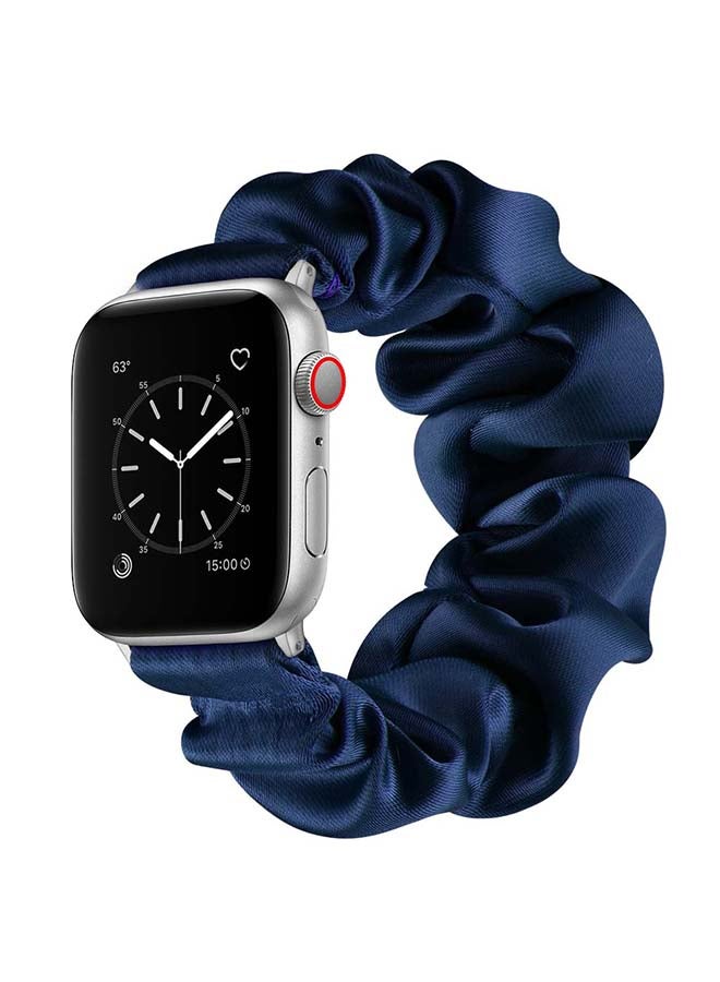 Perfii Flexi Elastic Solo Loop Band For Apple Watch Series 6/SE/5/4/3/2/1 Blue - Image 1