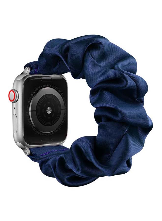 Perfii Flexi Elastic Solo Loop Band For Apple Watch Series 6/SE/5/4/3/2/1 Blue - Image 2