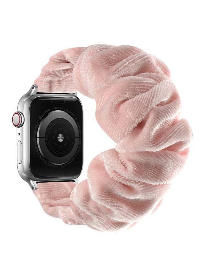 بيرفيي سوار فليكسي سولو لوب مرن لساعة أبل سيريز 6/SE/5/4/3/2/1 وردي رملي - Image 2