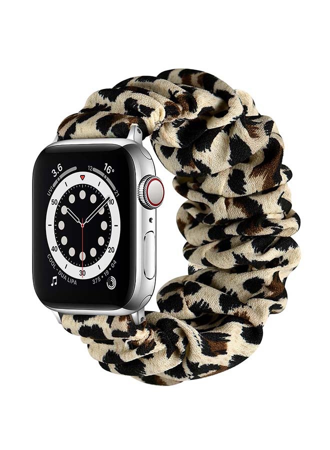 Flexi Elastic Solo Loop Band For Apple Watch Series 6/SE/5/4/3/2/1 Dot Beige
