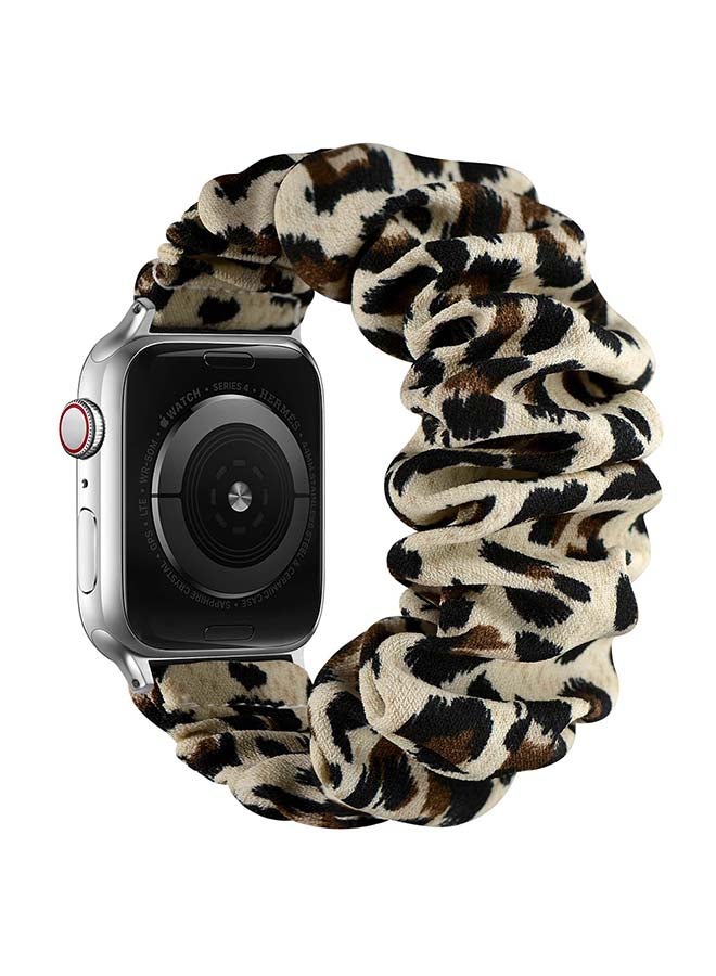 Flexi Elastic Solo Loop Band For Apple Watch Series 6/SE/5/4/3/2/1 Dot Beige