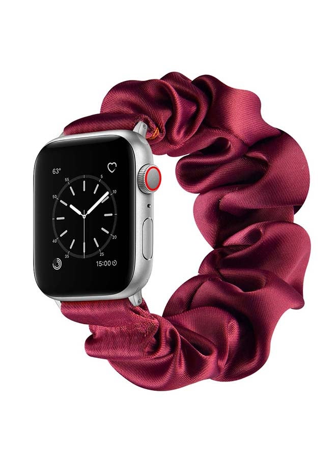 Perfii - Flexi Elastic Solo Loop Band For Apple Watch Series 6/SE/5/4/3/2/1 Rose Red - Image 1