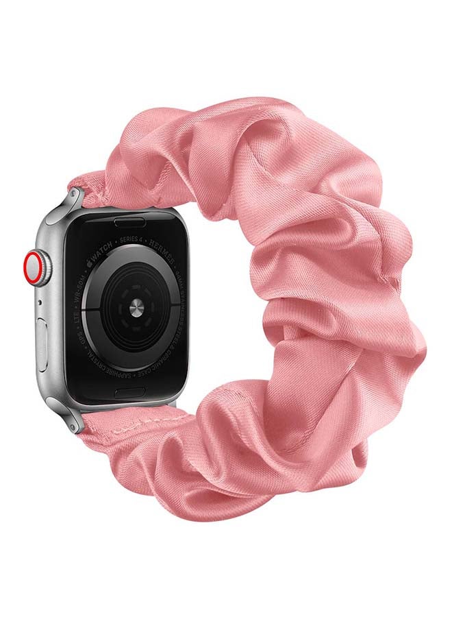 Perfii Flexi Elastic Solo Loop Band For Apple Watch Series 6/SE/5/4/3/2/1 Light Pink  - Image 2