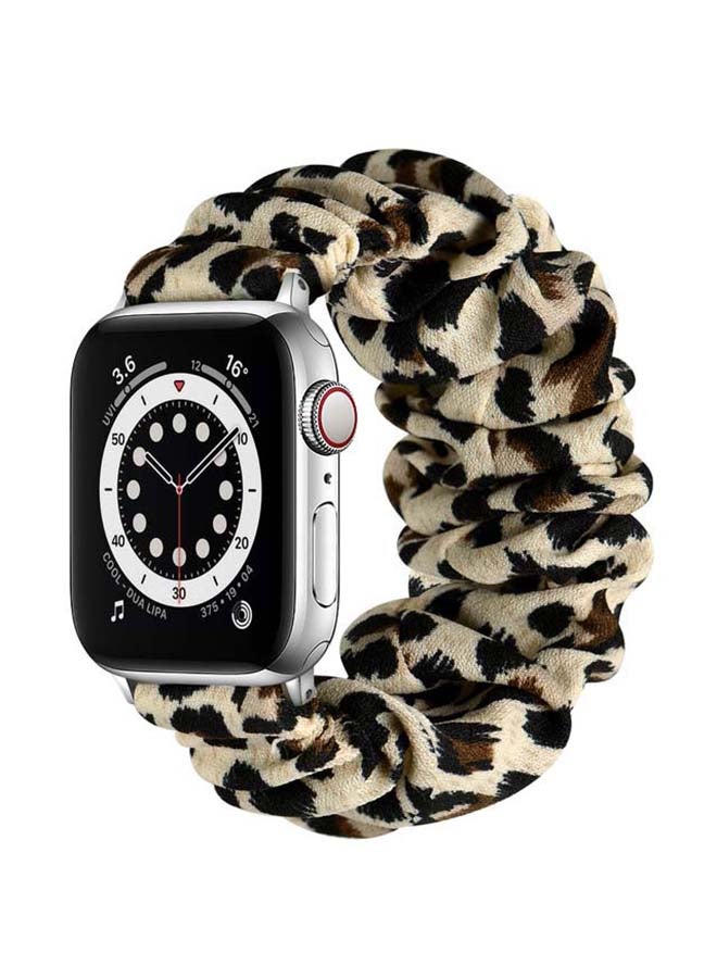 Perfii Flexi Elastic Solo Loop Band For Apple Watch Series 6/SE/5/4/3/2/1 Dot Beige  - Image 1