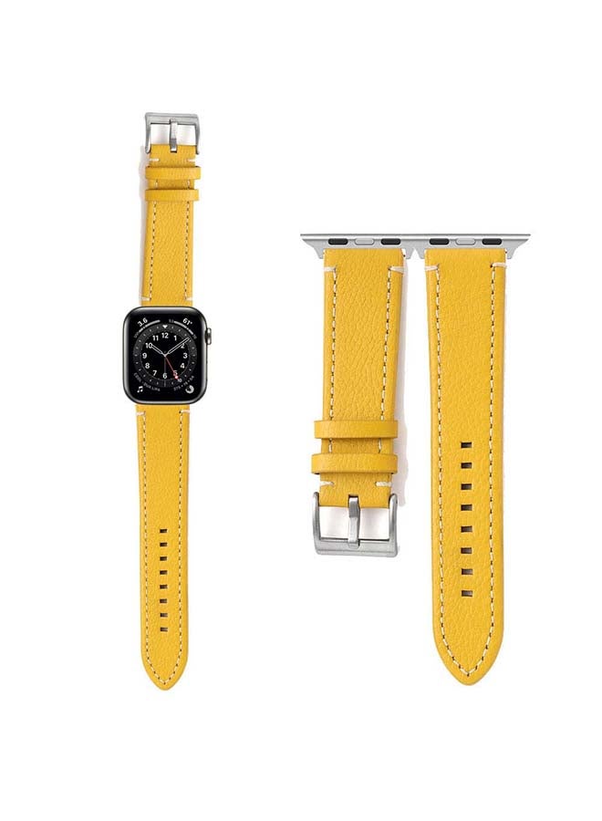 بيرفيي سوار بديل لساعة أبل سلسلة 6/SE/5/4/3/2/1 أصفر - Image 1