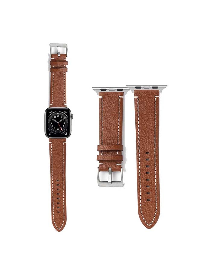 Perfii Replacement Band for Apple Watch Series 6/SE/5/4/3/2/1 Brown - Image 1