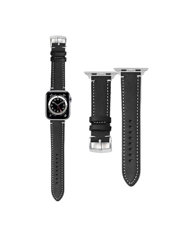 Perfii Replacement Band for Apple Watch Series 6/SE/5/4/3/2/1 Black - Image 1