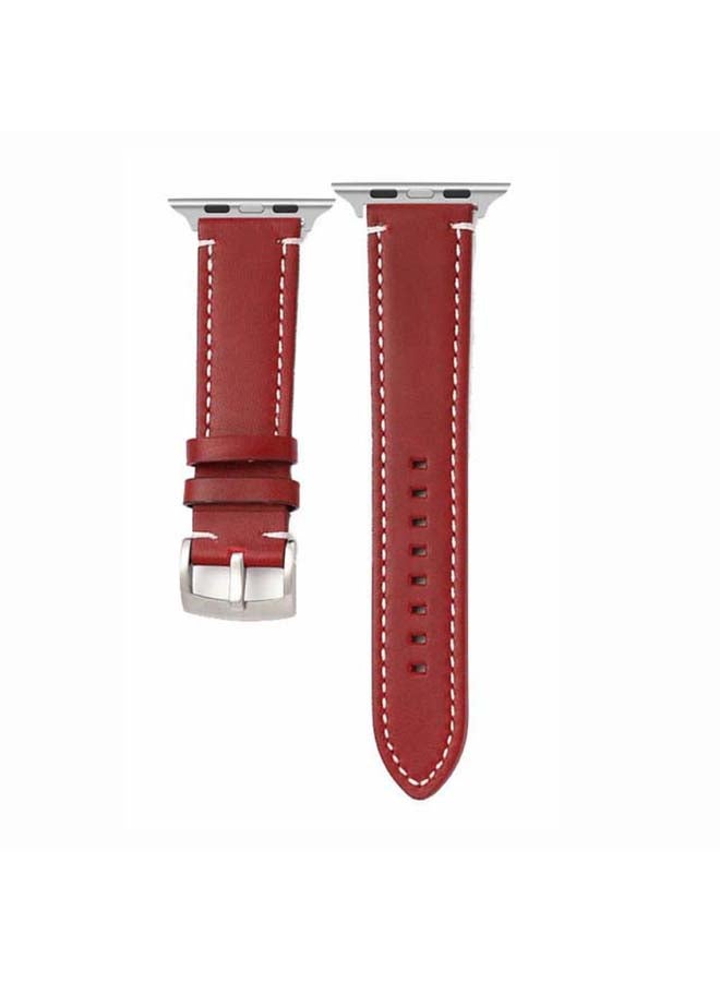 Perfii Replacement Band for Apple Watch Series 6/SE/5/4/3/2/1 Red - Image 2