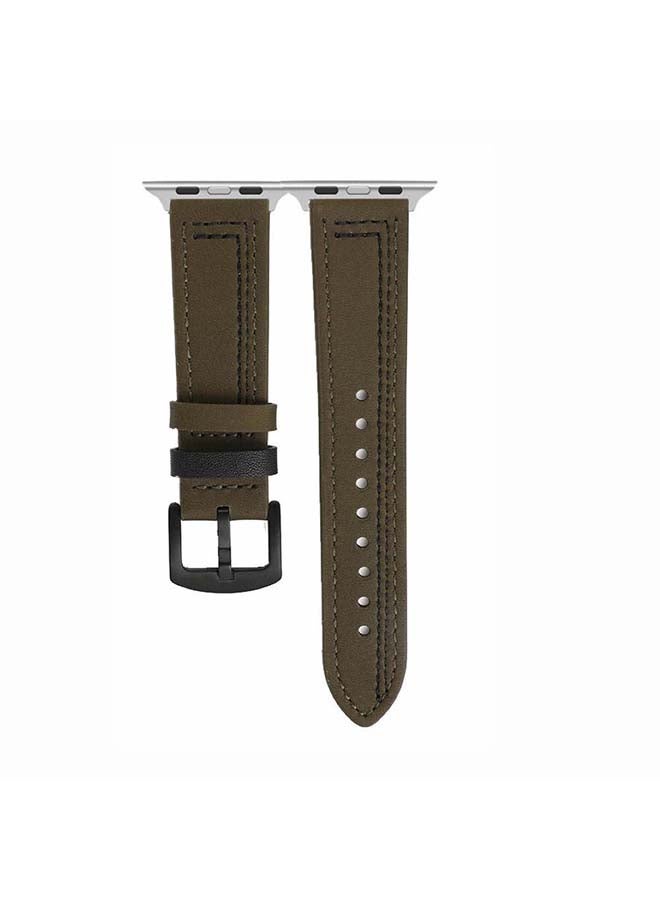 Perfii - Replacement Band For Apple Watch Series 6/SE/5/4/3/2/1 Army Green - Image 1