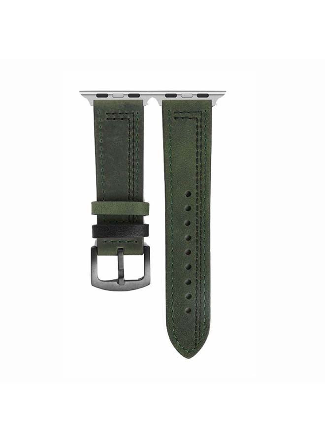 Perfii - Replacement Band For Apple Watch Series 6/SE/5/4/3/2/1 Green - Image 1