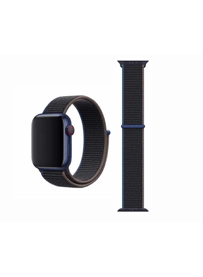 Perfii - Replacement Band For Apple Watch Series 1/2/3/4/5/6/SE 40/38mm Charcoal - Image 1