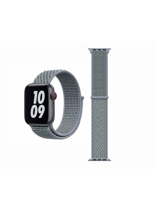 Perfii - Replacement Band For Apple Watch Series 1/2/3/4/5/6/SE 40/38mm Obsidian Mist - Image 1