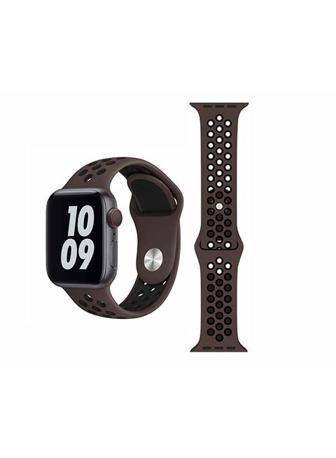 Replacement Band For Apple Watch Series 1/2/3/4/5/6/SE 40/38mm Ironstone Black