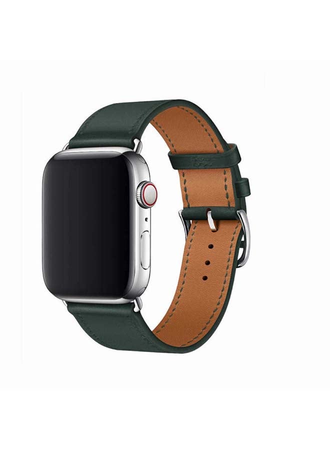 Perfii - Supreme Replacement Band For Apple Watch Series 6/SE/5/4/3/2/1 Midnight Green - Image 1