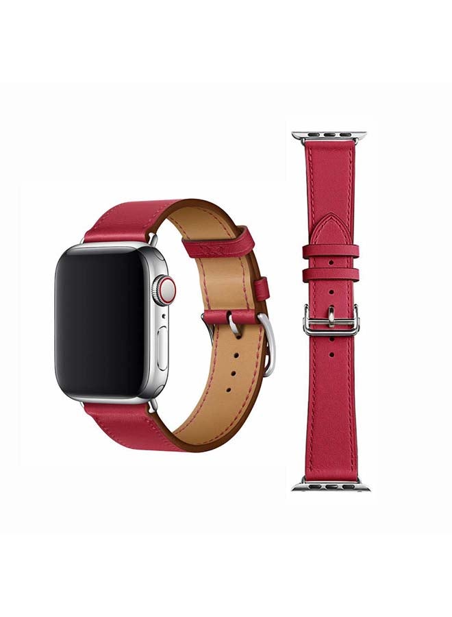 Perfii - Supreme Replacement Band For Apple Watch Series 6/SE/5/4/3/2/1 Rouge Piment - Image 1