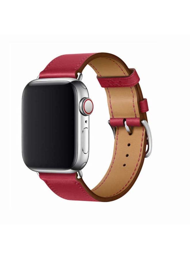 Perfii - Supreme Replacement Band For Apple Watch Series 6/SE/5/4/3/2/1 Rouge Piment - Image 1