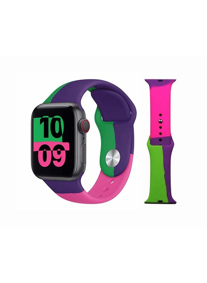 Perfii Trico Replacement Band For Apple Watch Series 6/SE/5/4/3/2/1 Pink/Purple - Image 1
