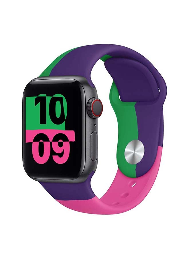 Perfii Trico Replacement Band For Apple Watch Series 6/SE/5/4/3/2/1 Pink/Purple - Image 2