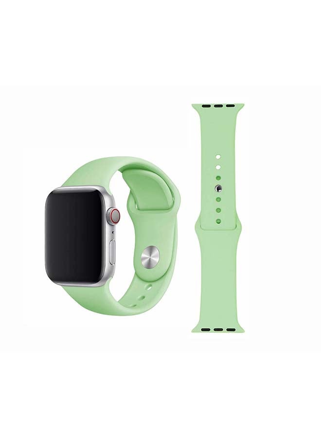 Perfii - Replacement Band For Apple Watch Series 6/SE/5/4/3/2/1 Pistachio - Image 1