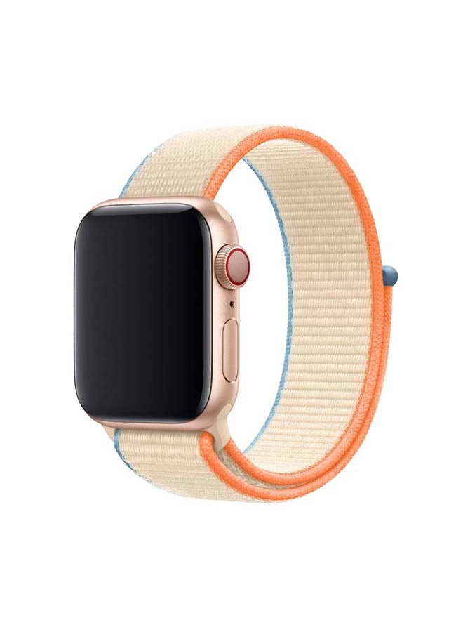 Perfii - Replacement Band For Apple Watch Series 6/SE/5/4/3/2/1 Cream - Image 1