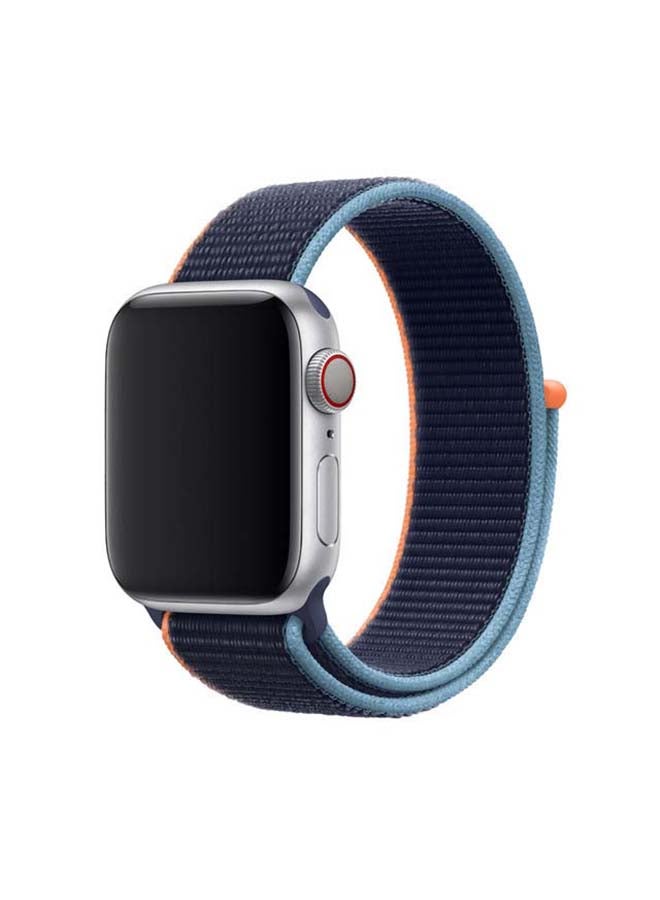 Perfii - Replacement Band For Apple Watch Series 6/SE/5/4/3/2/1 Deep Navy - Image 1