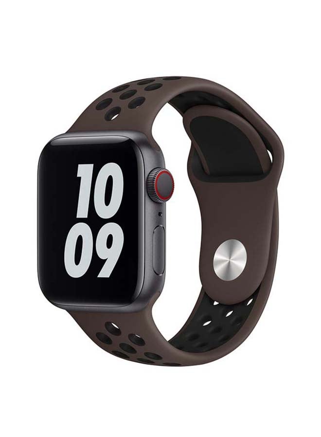 Perfii Replacement Band For Apple Watch Series 6/SE/5/4/3/2/1 Ironstone Black - Image 2