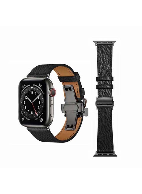Replacement Band For Apple Watch Series 6/SE/5/4/3/2/1 Black Lines