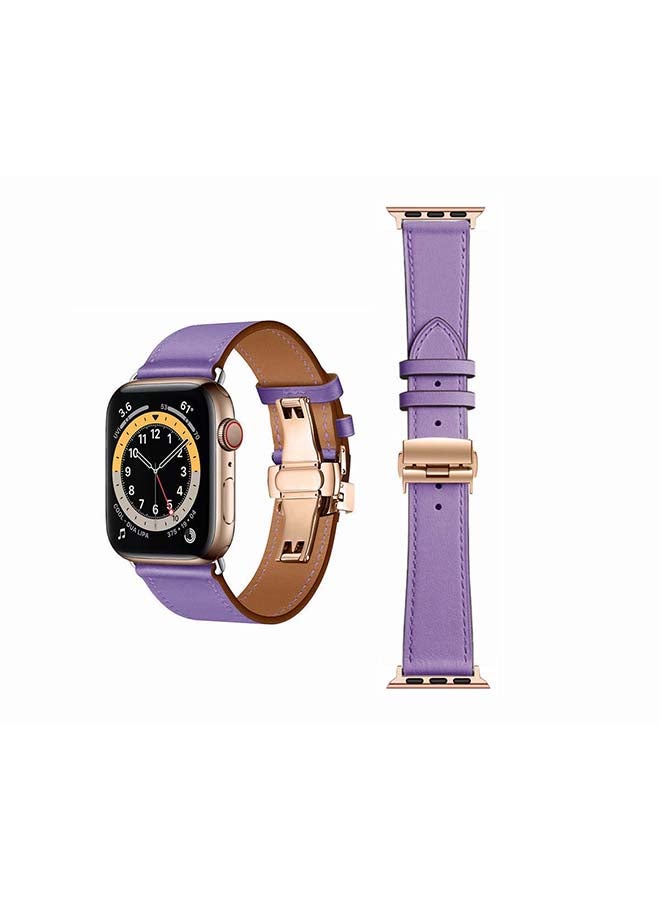 Perfii - Replacement Band For Apple Watch Series 6/SE/5/4/3/2/1 Light Purple - Image 1
