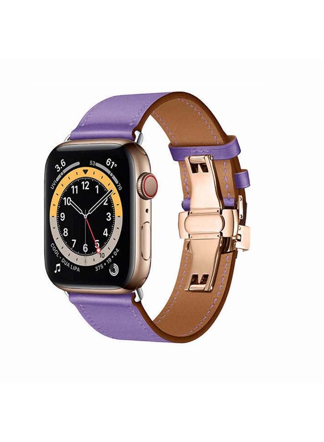 Perfii - Replacement Band For Apple Watch Series 6/SE/5/4/3/2/1 Light Purple - Image 1