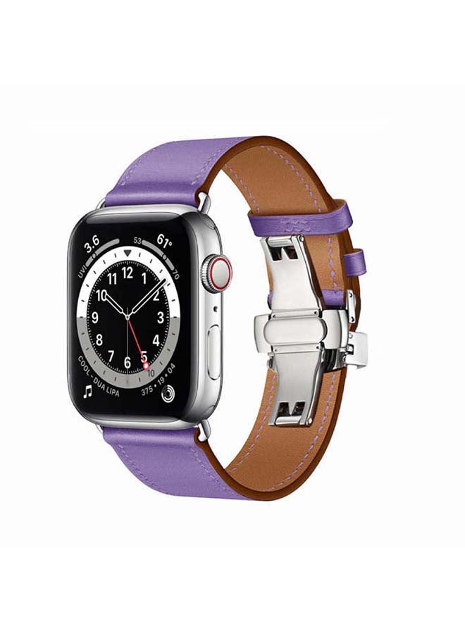 Perfii - Replacement Band For Apple Watch Series 6/SE/5/4/3/2/1 Light Purple - Image 1