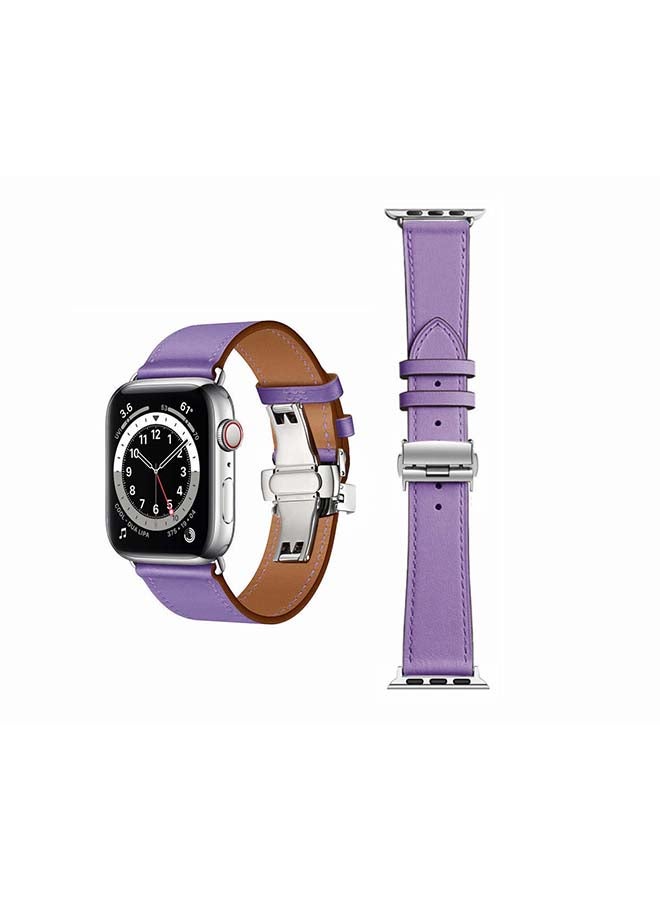Perfii - Replacement Band For Apple Watch Series 6/SE/5/4/3/2/1 Light Purple - Image 1