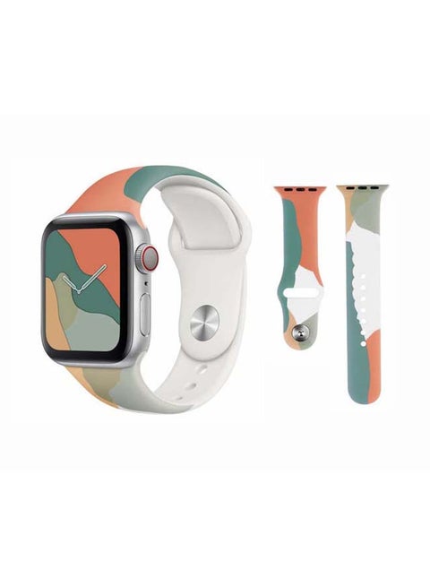 Replacement Band For Apple Watch Series 6/SE/5/4/3/2/1 Snow Orange