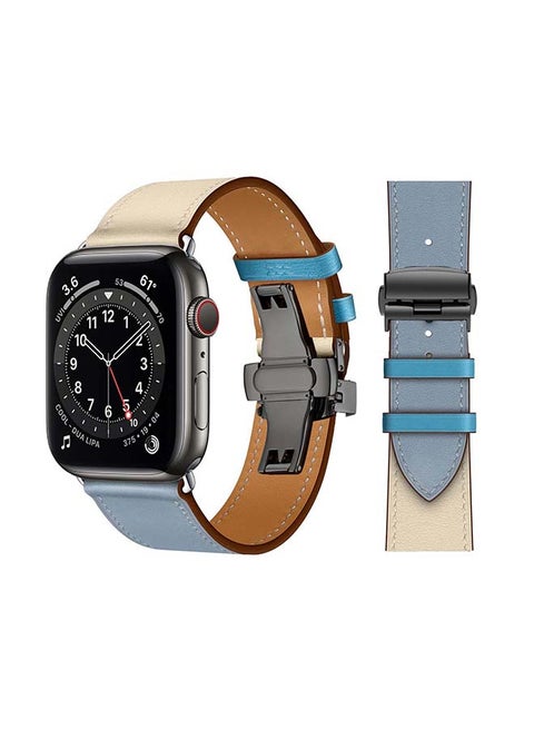 Replacement Band for Apple Watch Series 6/SE/5/4/3/2/1 Blue/Lin