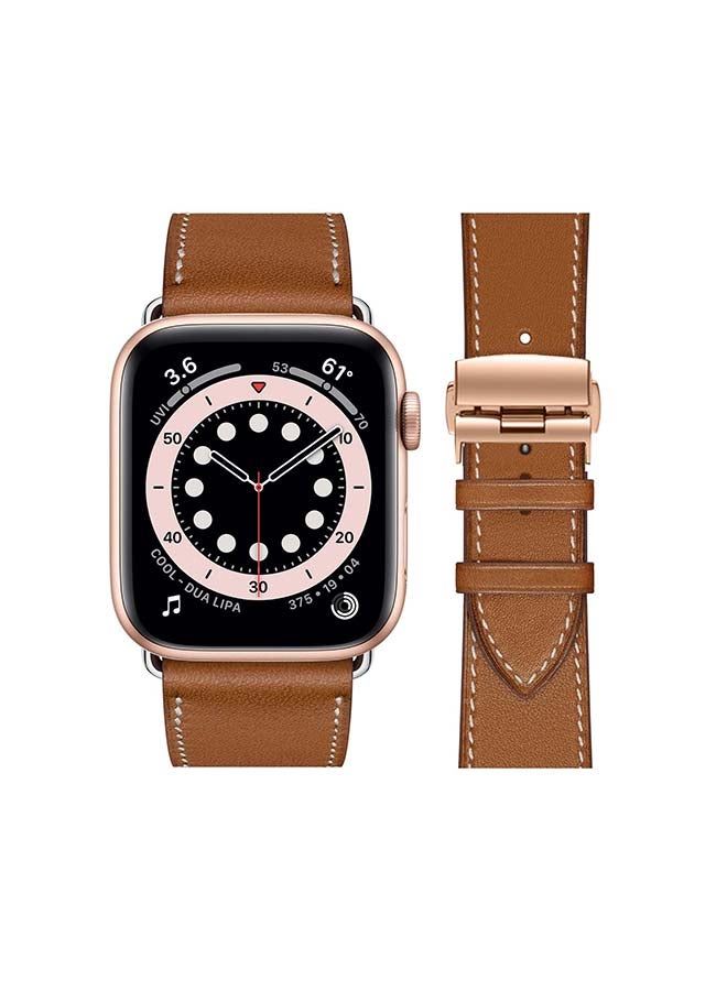 بيرفيي سوار بديل لساعة أبل سلسلة 6/SE/5/4/3/2/1 بني سوبريم - Image 2