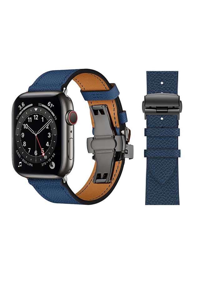 Perfii - Replacement Band For Apple Watch Series 6/SE/5/4/3/2/1 Royal Blue - Image 1