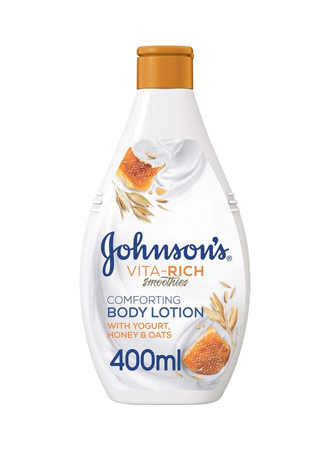 Johnson's Body Moisturizer - Vita-Rich, Smoothies, Comforting Lotion, Yogurt, Honey & Oats 400ml - Image 1