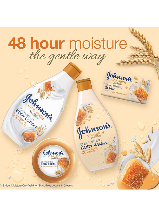 Johnson's Body Moisturizer - Vita-Rich, Smoothies, Comforting Lotion, Yogurt, Honey & Oats 400ml - Image 2