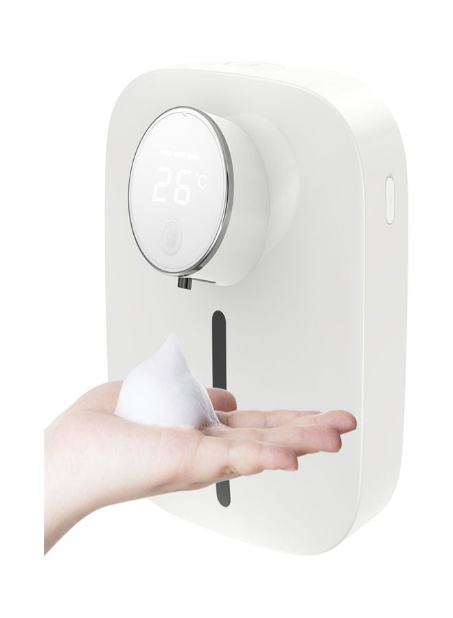 Wall-Mounted Automatic Soap Dispenser White/Black/Silver 7.70x14.40x16cm - Image 1