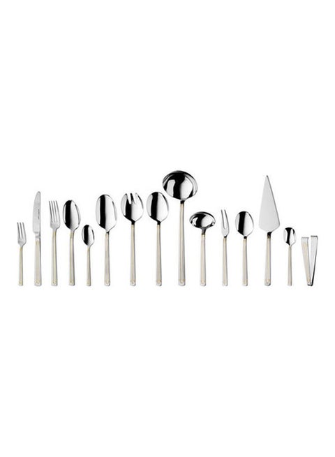 72-Piece Heritage Flatware Set Silver