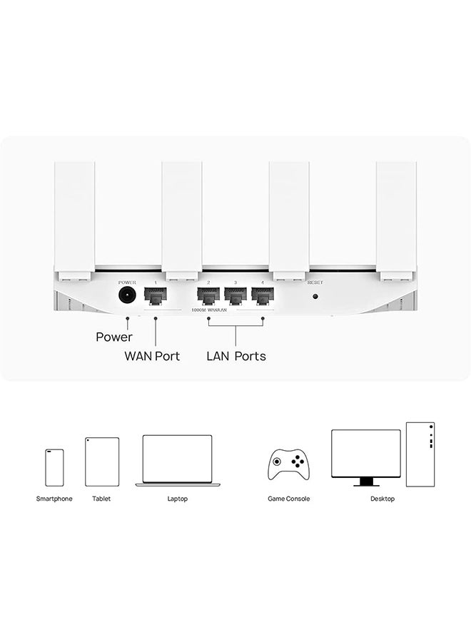 راوتر WS5200 V3 AC1300 ثنائي النواة بسرعة 1.2 جيجاهرتز أبيض - v1632733705/N50965088A_4