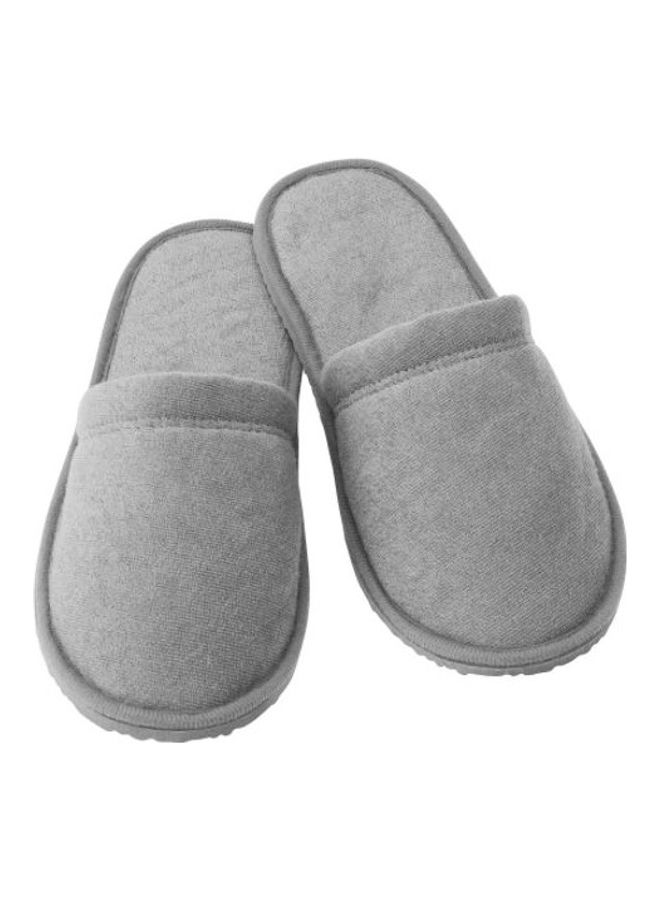Solid Design Bath Slippers Grey S/M - Image 1