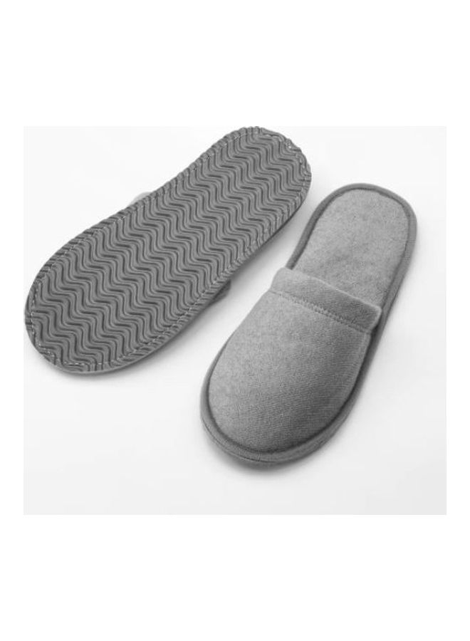 Solid Design Bath Slippers Grey S/M - Image 2