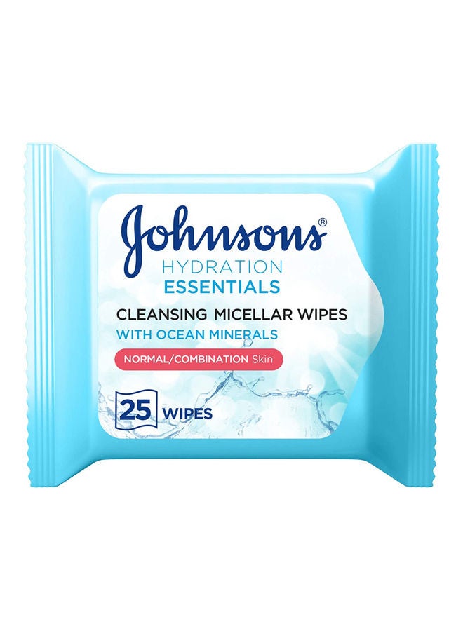 جونسون مناديل ميسيلار لتنظيف البشرة من Hydration Essentials - Image 1