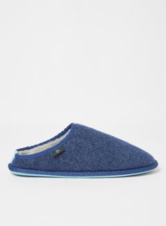 Simonn Felt Mule Slippers Blue